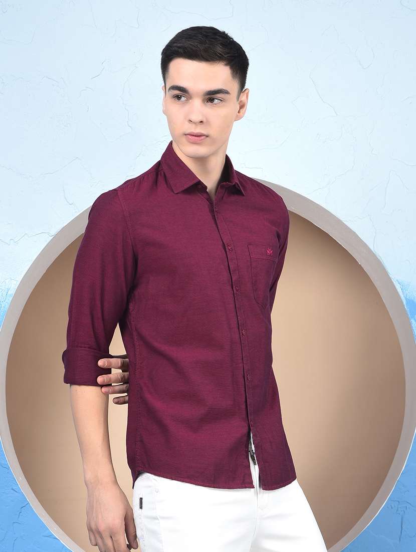 men collared long sleeve casual shirt - 22253193 -  Standard Image - 1