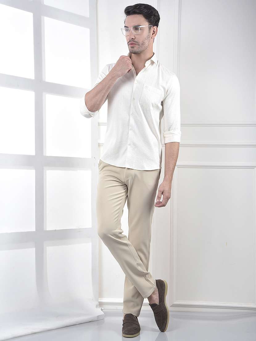 Men Collared Long Sleeve Casual Shirt - 22253232 -  Standard Image - 4