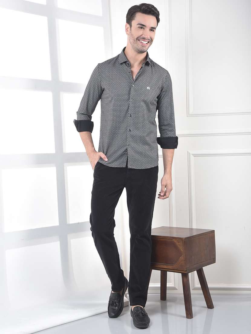 men collared long sleeve casual shirt - 22253238 -  Standard Image - 4