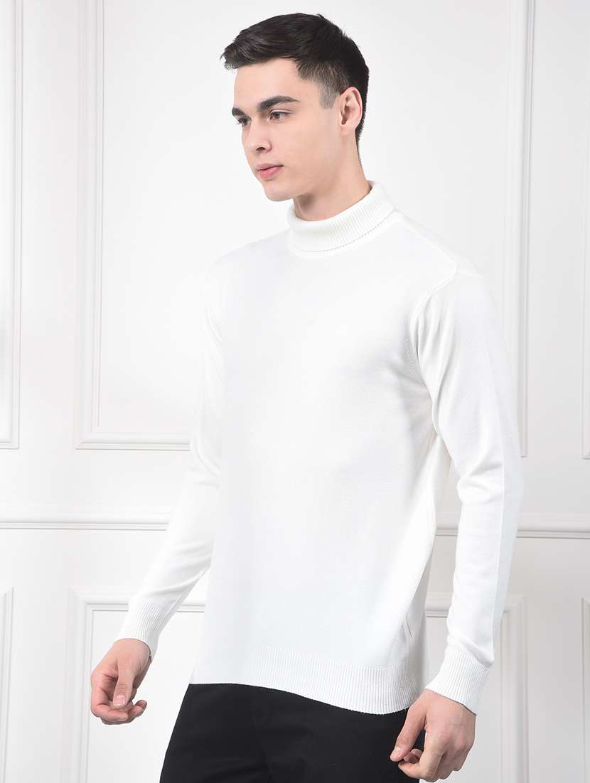 men solid long sleeve pullover - 22253251 -  Standard Image - 1