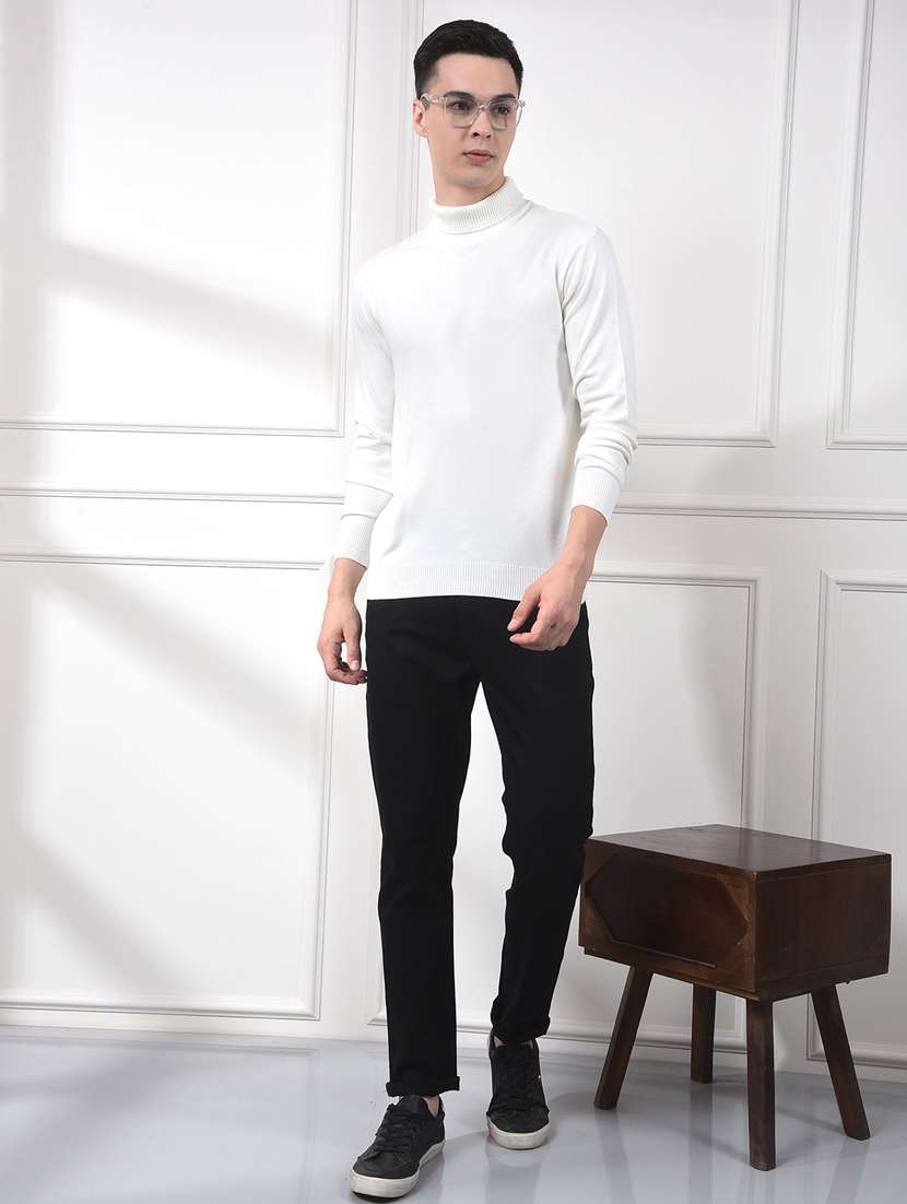 men solid long sleeve pullover - 22253251 -  Standard Image - 4