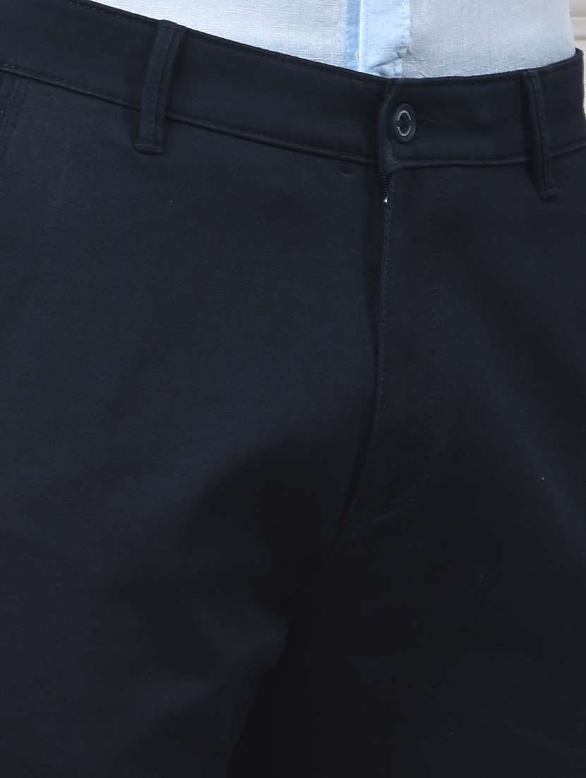 men solid mid rise slim fit chinos  - 22253265 -  Standard Image - 6