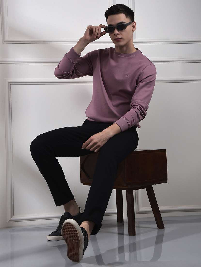 men solid mid rise slim fit chinos  - 22253266 -  Standard Image - 4