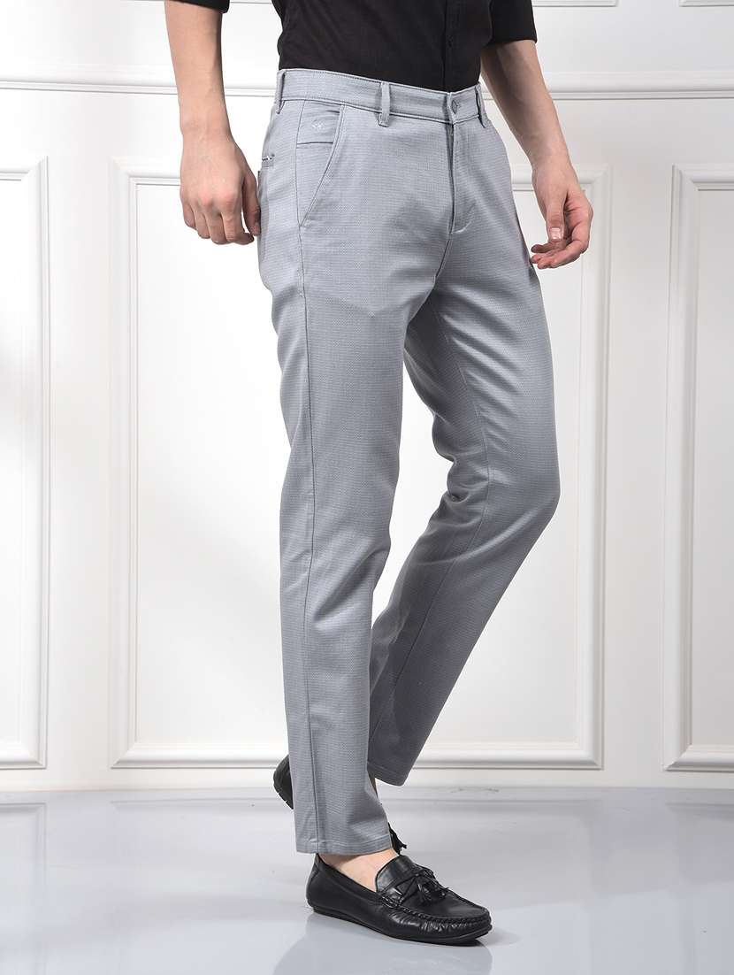 men solid mid rise slim fit chinos  - 22253267 -  Standard Image - 1