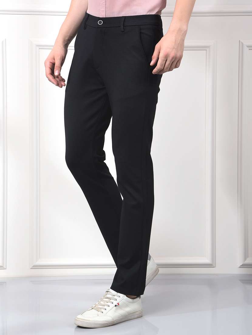 men solid mid rise slim fit chinos  - 22253269 -  Standard Image - 1
