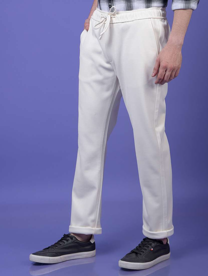 men solid mid rise straight fit chinos  - 22253279 -  Standard Image - 1