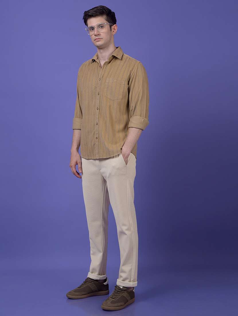 men solid mid rise straight fit chinos  - 22253280 -  Standard Image - 6