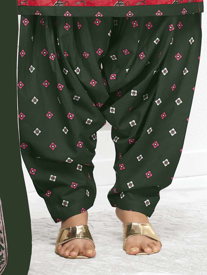 women floral three quarter sleeve kurta patiala with dupatta set - 22253303 -  Standard Image - 4