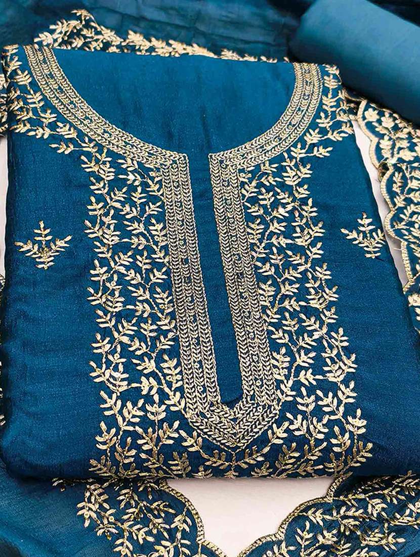 women solid with work unstitched suit set - 22253448 -  Standard Image - 1