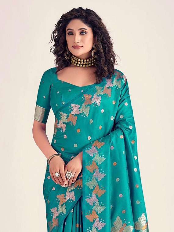 women self design banarasi saree with blouse - 22253508 -  Standard Image - 1