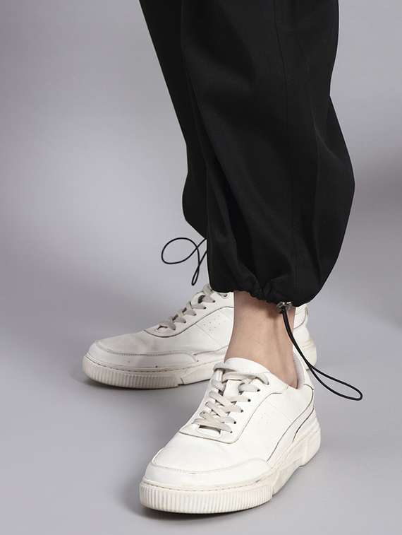 women solid mid rise cargo - 22253617 -  Standard Image - 4