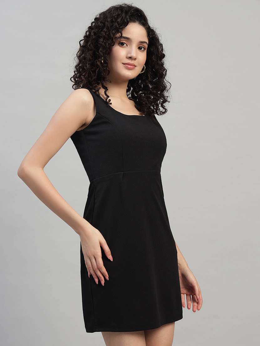 women solid sleeveless sheath dress - 22253632 -  Standard Image - 1