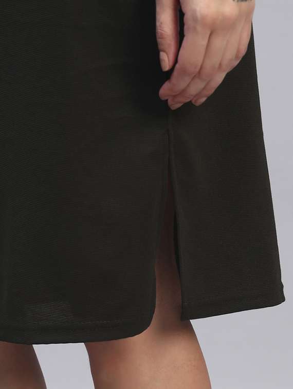 women solid high rise a-line skirt - 22253637 -  Standard Image - 4