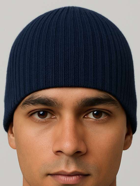 men solid ribbed knit winter beanie  - 22253644 -  Standard Image - 4