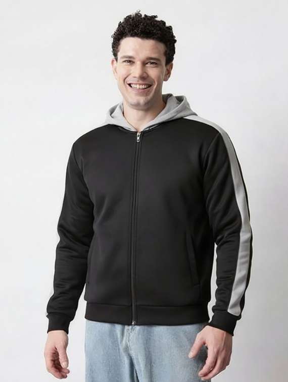 men color block long sleeve regular fit sweatshirt - 22253671 -  Standard Image - 1