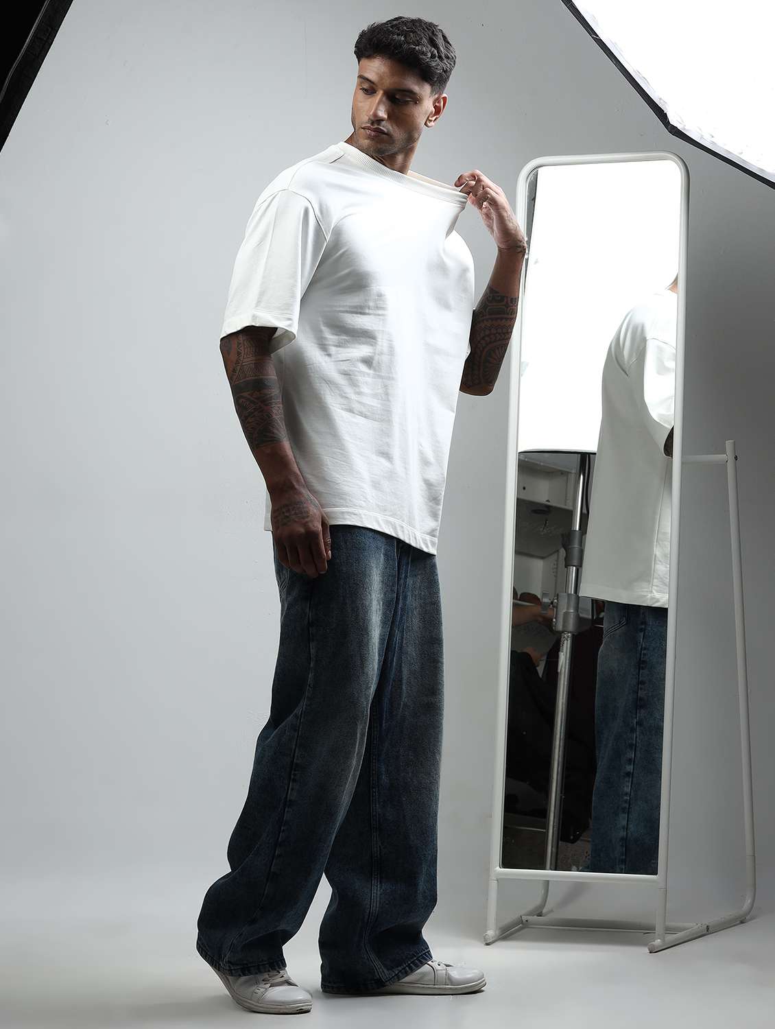 men solid short sleeve oversized t-shirt - 22253751 -  Standard Image - 1