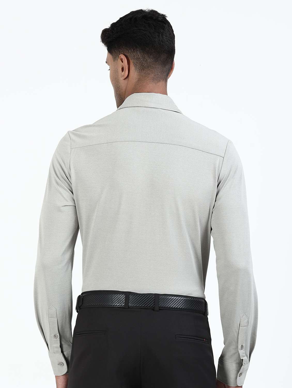 men solid collared long sleeve shirt - 22253755 -  Standard Image - 1