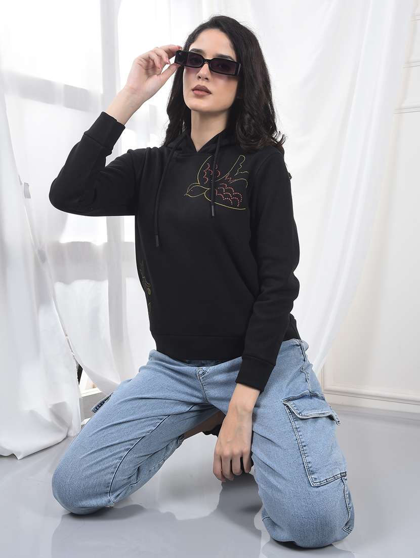 women solid mid rise denim cargo jogger - 22253781 -  Standard Image - 4