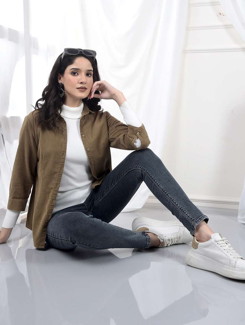 women solid high rise skinny fit jean - 22253782 -  Standard Image - 4