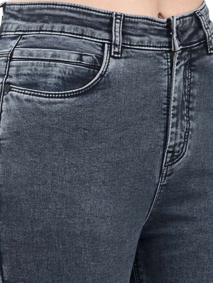 women solid high rise skinny fit jean - 22253782 -  Standard Image - 6