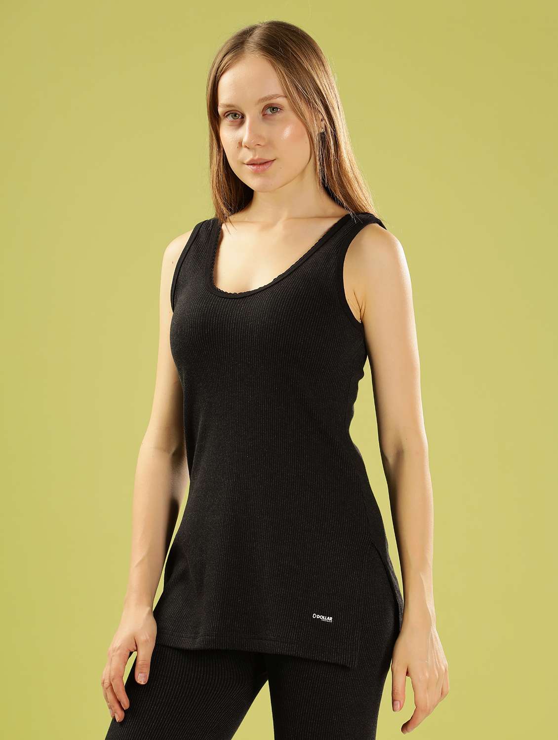 women solid sleeveless thermal top - 22253949 -  Standard Image - 1