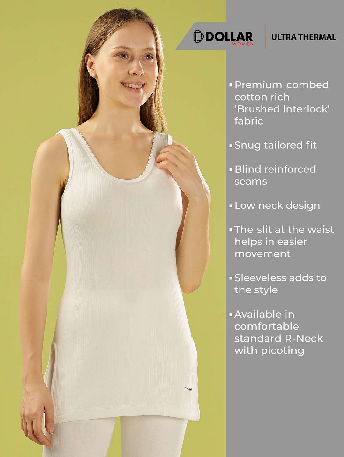 women pack of 2 solid sleeveless thermal top - 22253951 -  Standard Image - 1