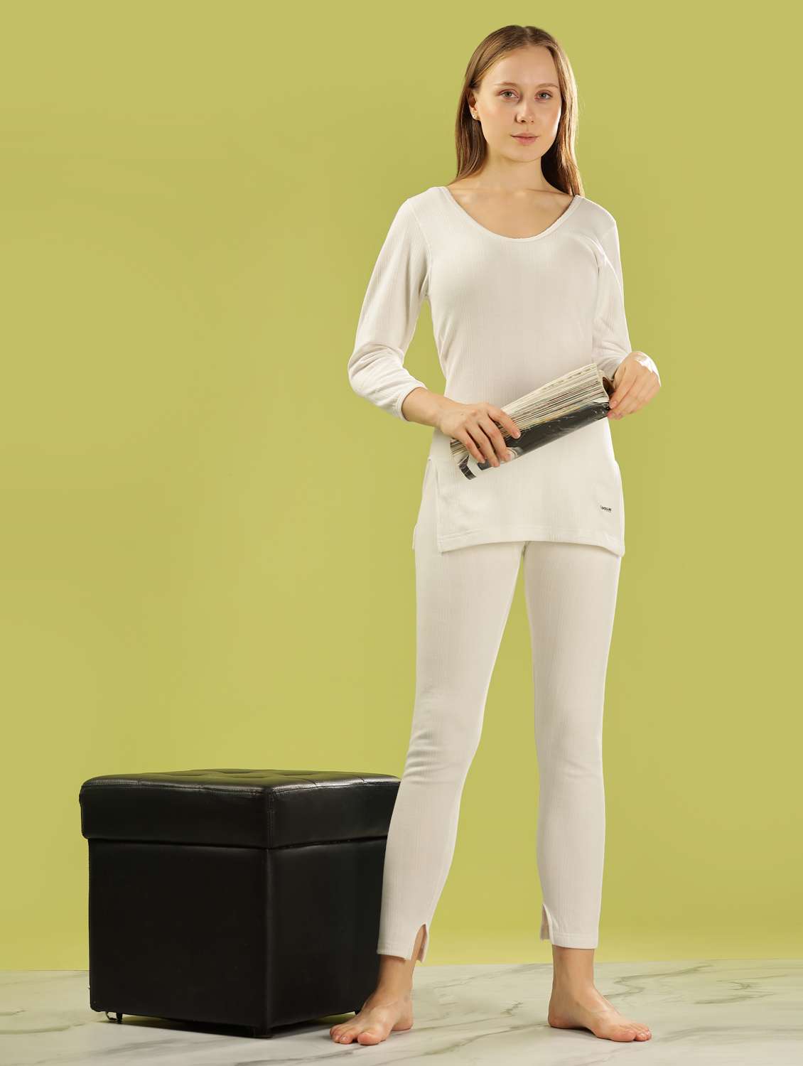 women pack of 2 solid thermal top - 22253960 -  Standard Image - 4