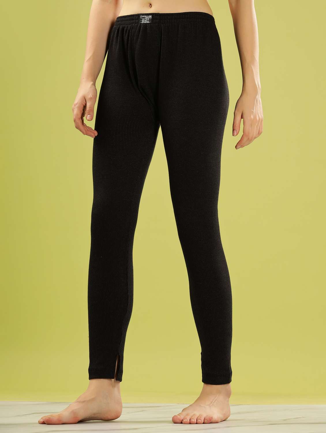 women pack of 2 solid mid rise thermal bottom - 22253974 -  Standard Image - 1