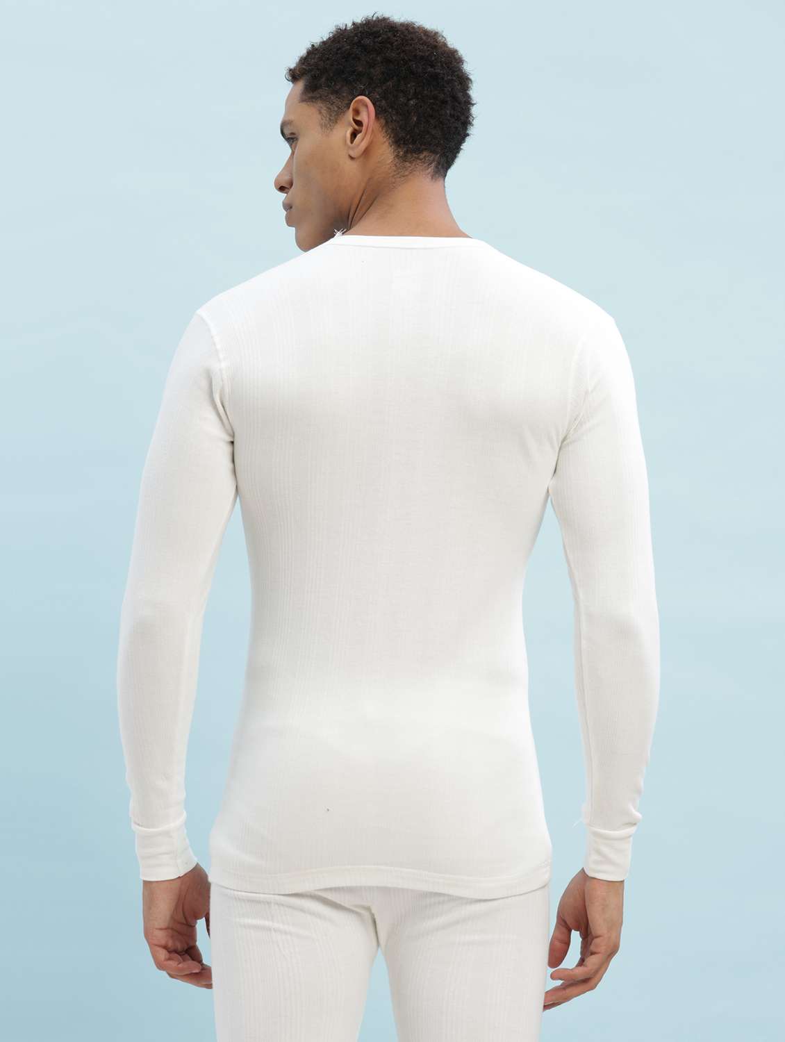 men solid full sleeve thermal set - 22253991 -  Standard Image - 1