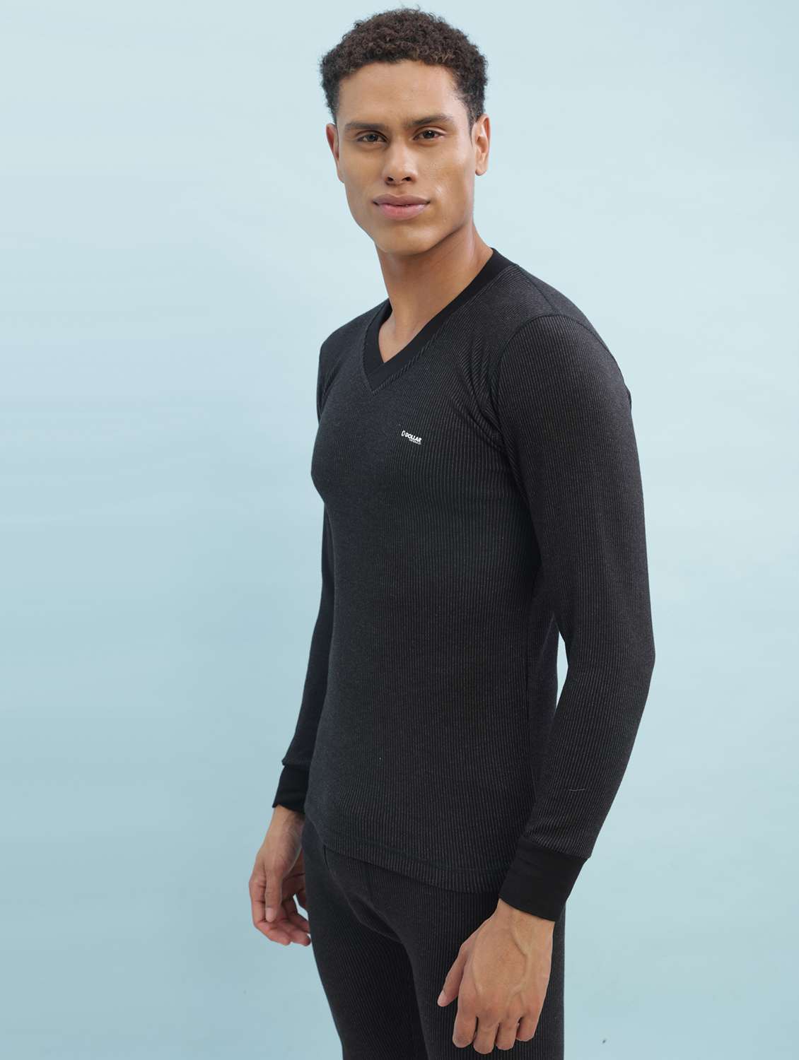 men pack of 2 solid full sleeve thermal top - 22253992 -  Standard Image - 4