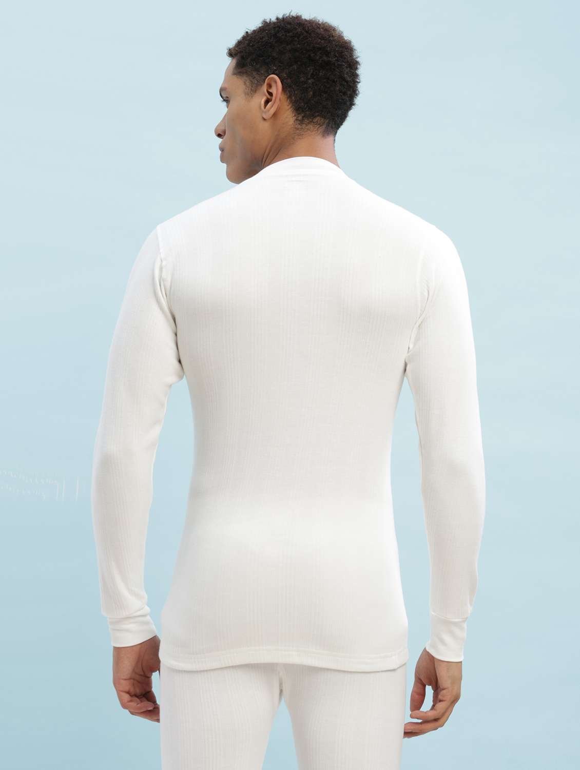 men pack of 2 solid full sleeve thermal top - 22253996 -  Standard Image - 4