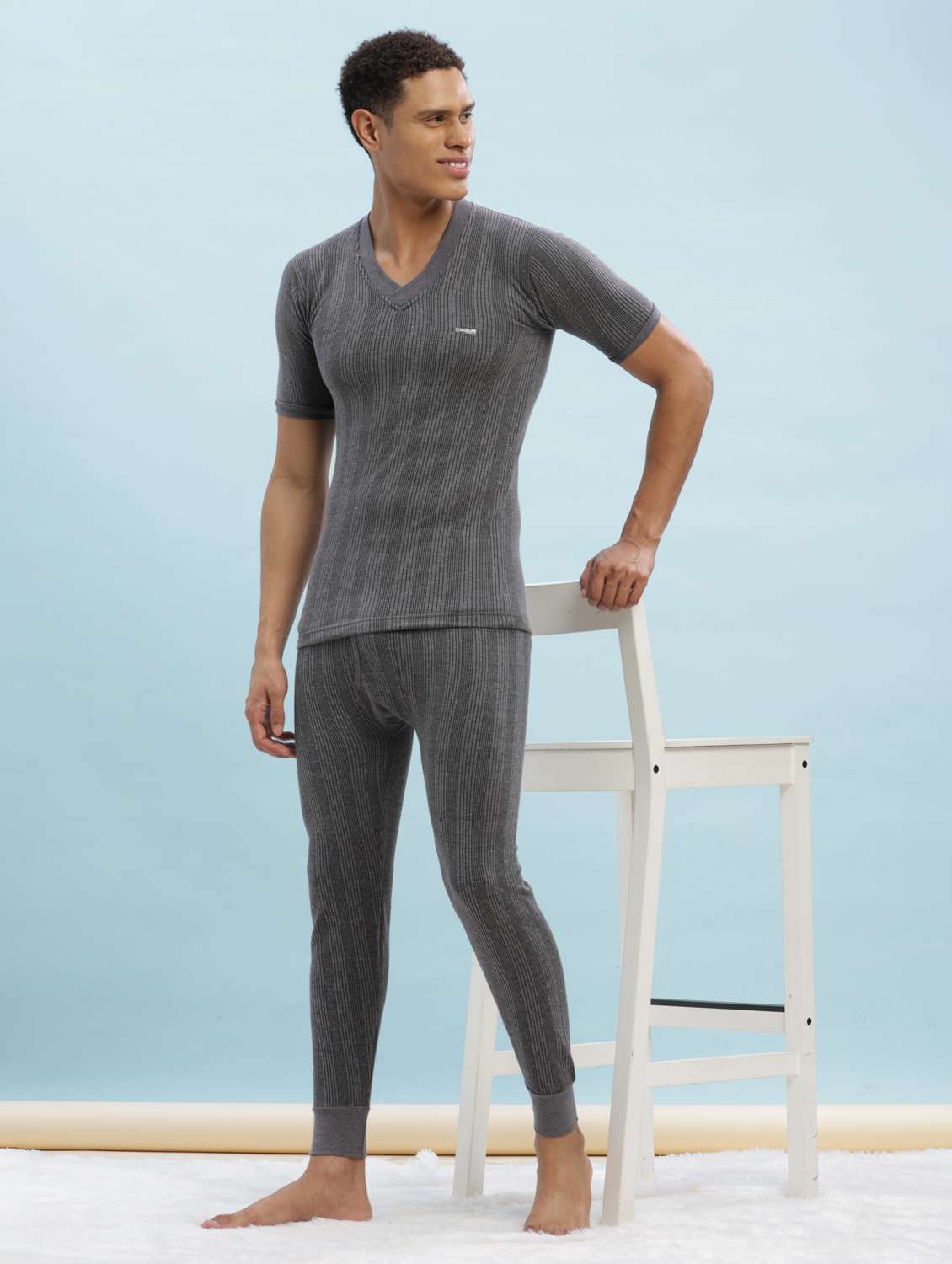 men pack of 2 solid thermal bottom - 22254028 -  Standard Image - 4