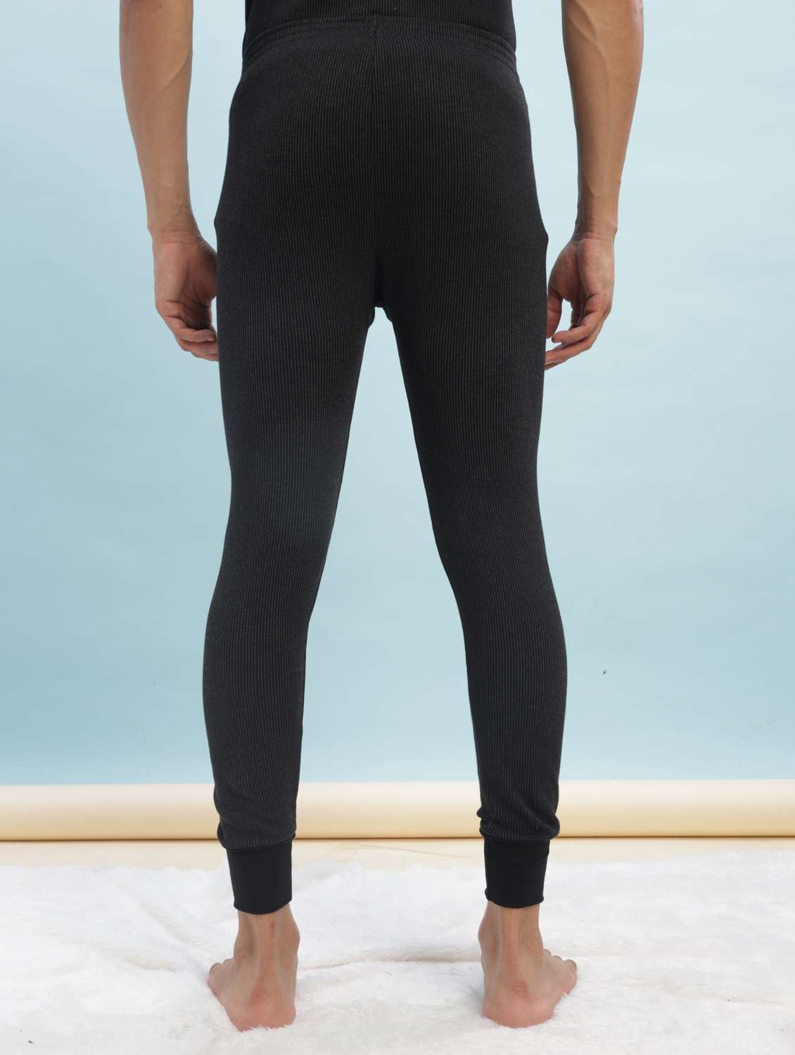 men pack of 2 solid thermal bottom - 22254031 -  Standard Image - 4