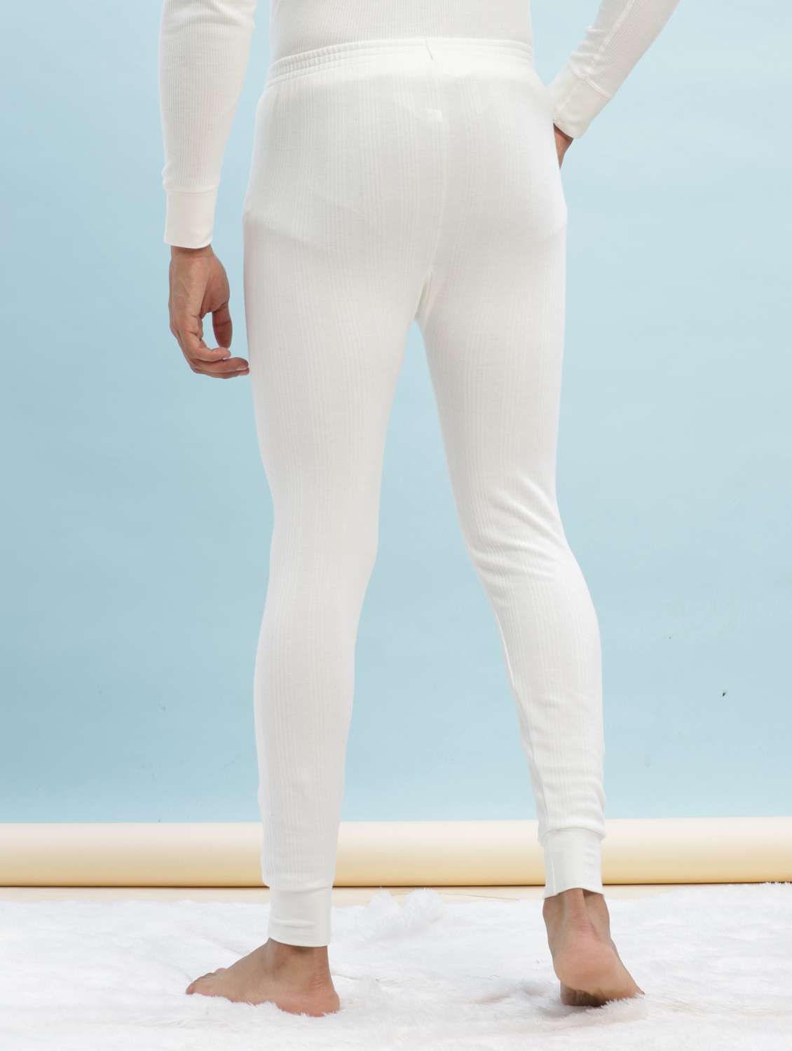 men pack of 2 solid thermal bottom - 22254032 -  Standard Image - 4