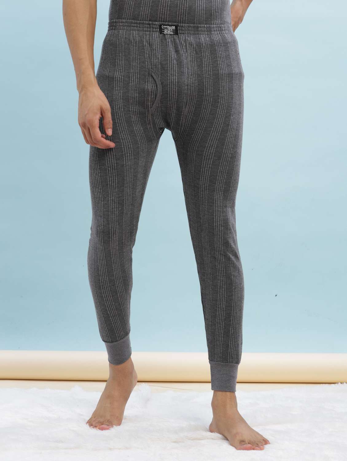 men pack of 2 solid thermal bottom - 22254034 -  Standard Image - 1