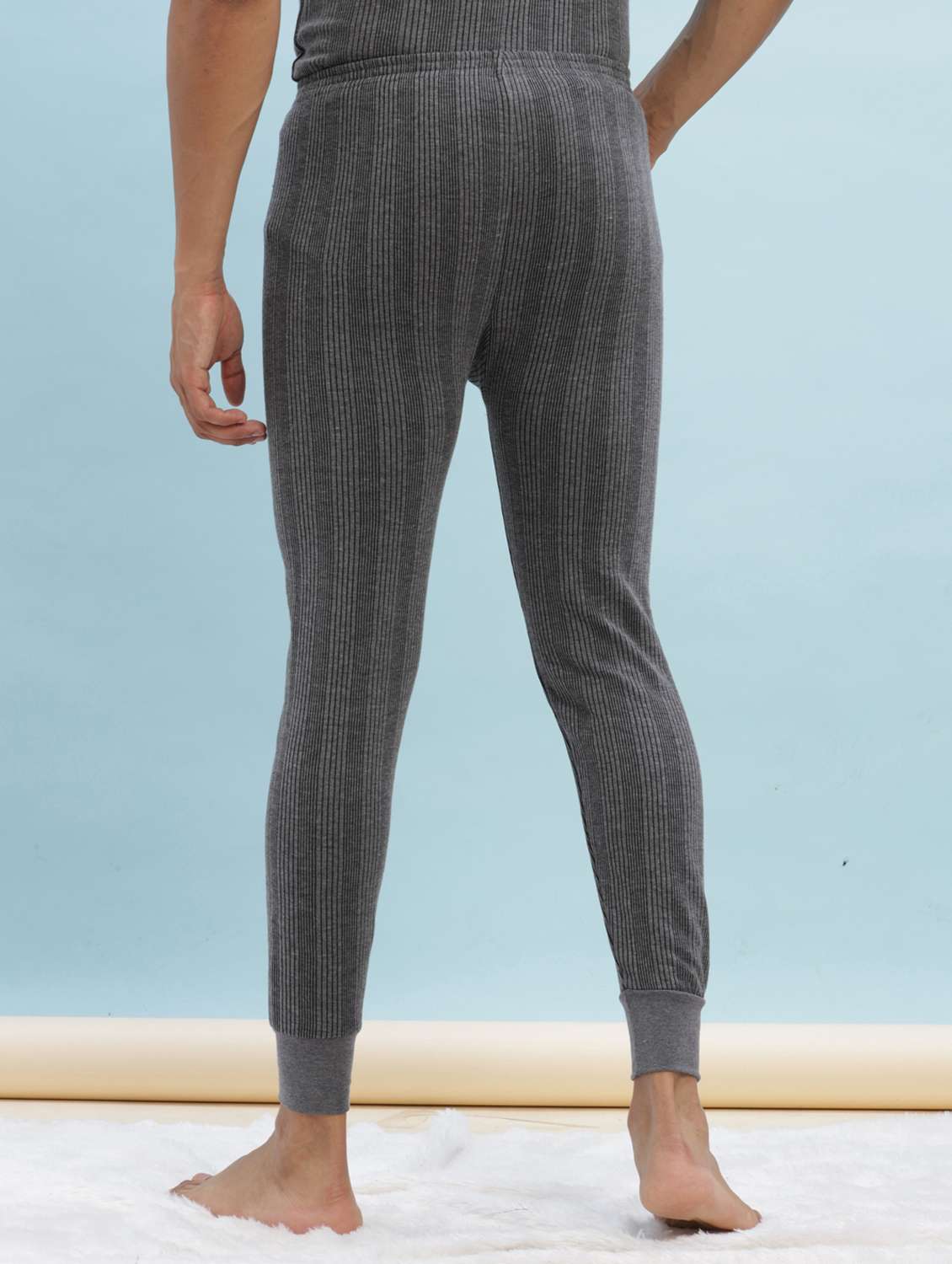 men pack of 2 solid thermal bottom - 22254034 -  Standard Image - 4