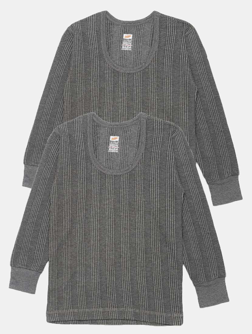 boys pack of 2 solid long sleeve thermal top - 22254039 -  Standard Image - 4
