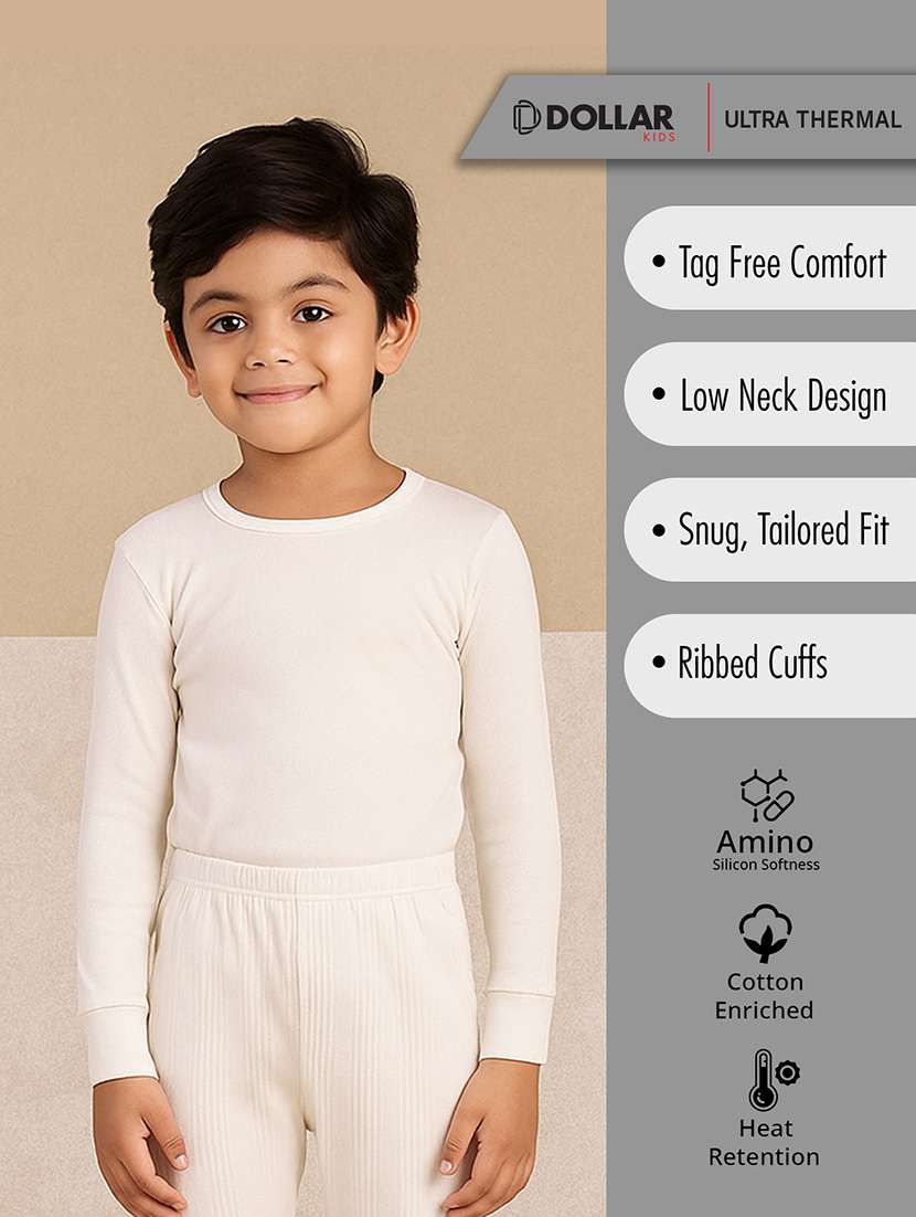 boys pack of 2 solid long sleeve thermal top - 22254041 -  Standard Image - 1