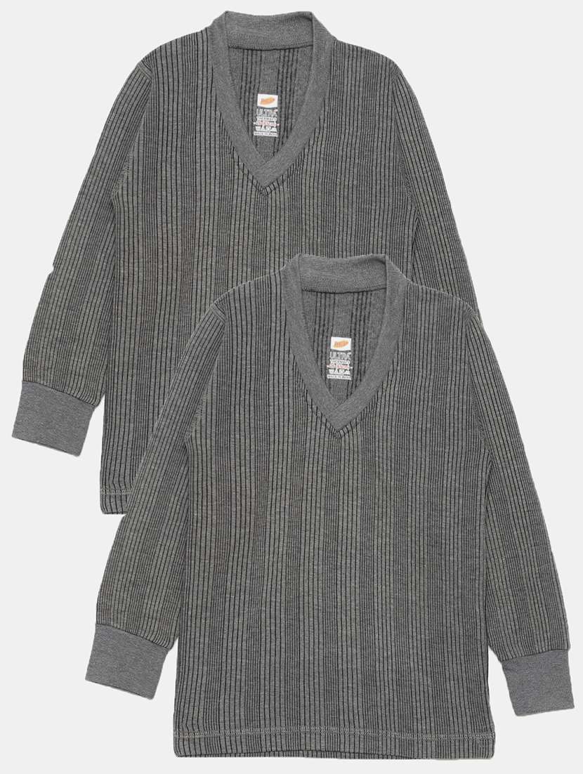 boys pack of 2 solid long sleeve thermal top - 22254046 -  Standard Image - 4