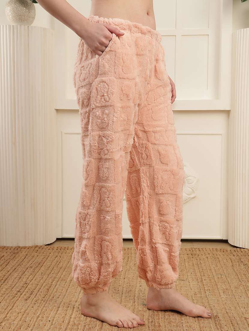 women solid mid rise lounge wear pyjama - 22254911 -  Standard Image - 1