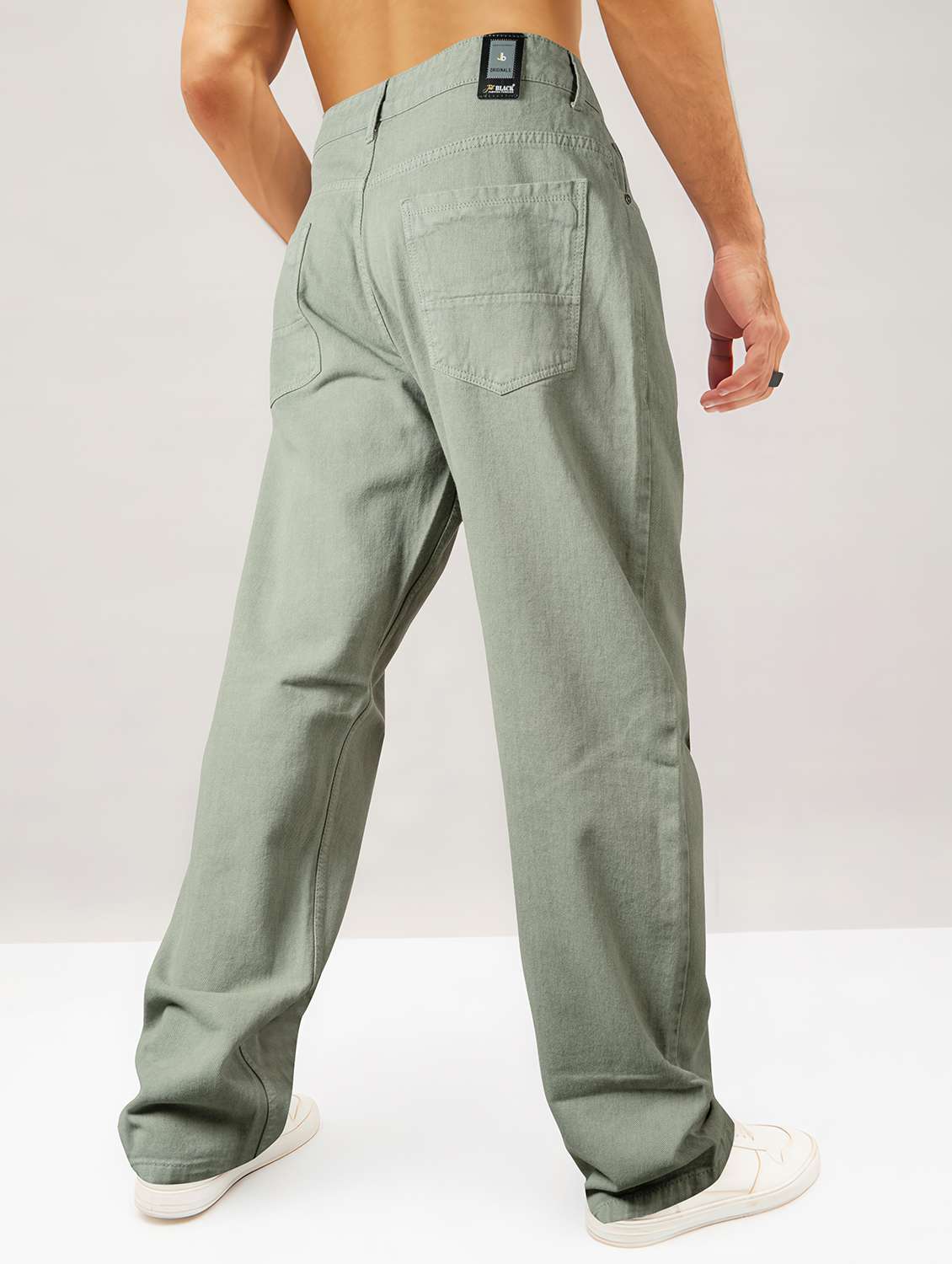 men solid mid rise baggy jean - 22254928 -  Standard Image - 1