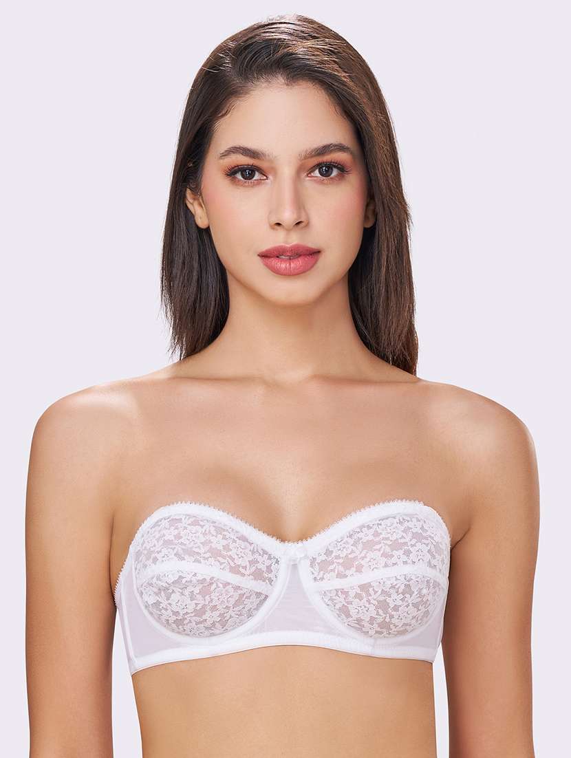 women pack of 3 solid non padded lace bra - 22254958 -  Standard Image - 1