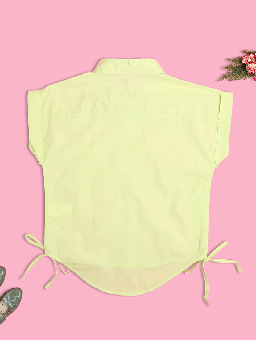 girls solid short sleeve shirt  - 22255130 -  Standard Image - 1