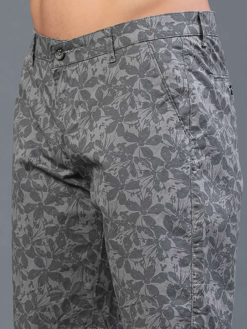 men printed mid rise regular fit shorts - 22255168 -  Standard Image - 1
