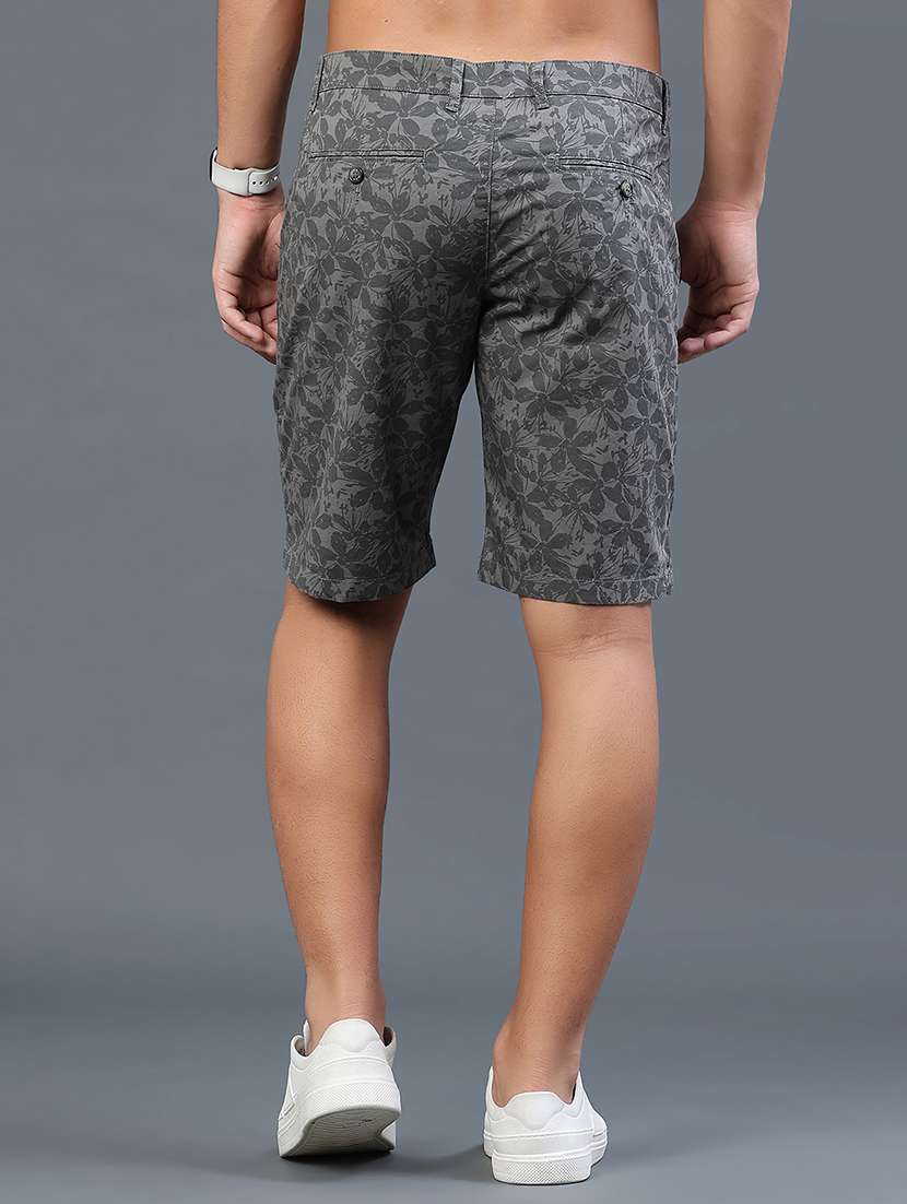 men printed mid rise regular fit shorts - 22255168 -  Standard Image - 4