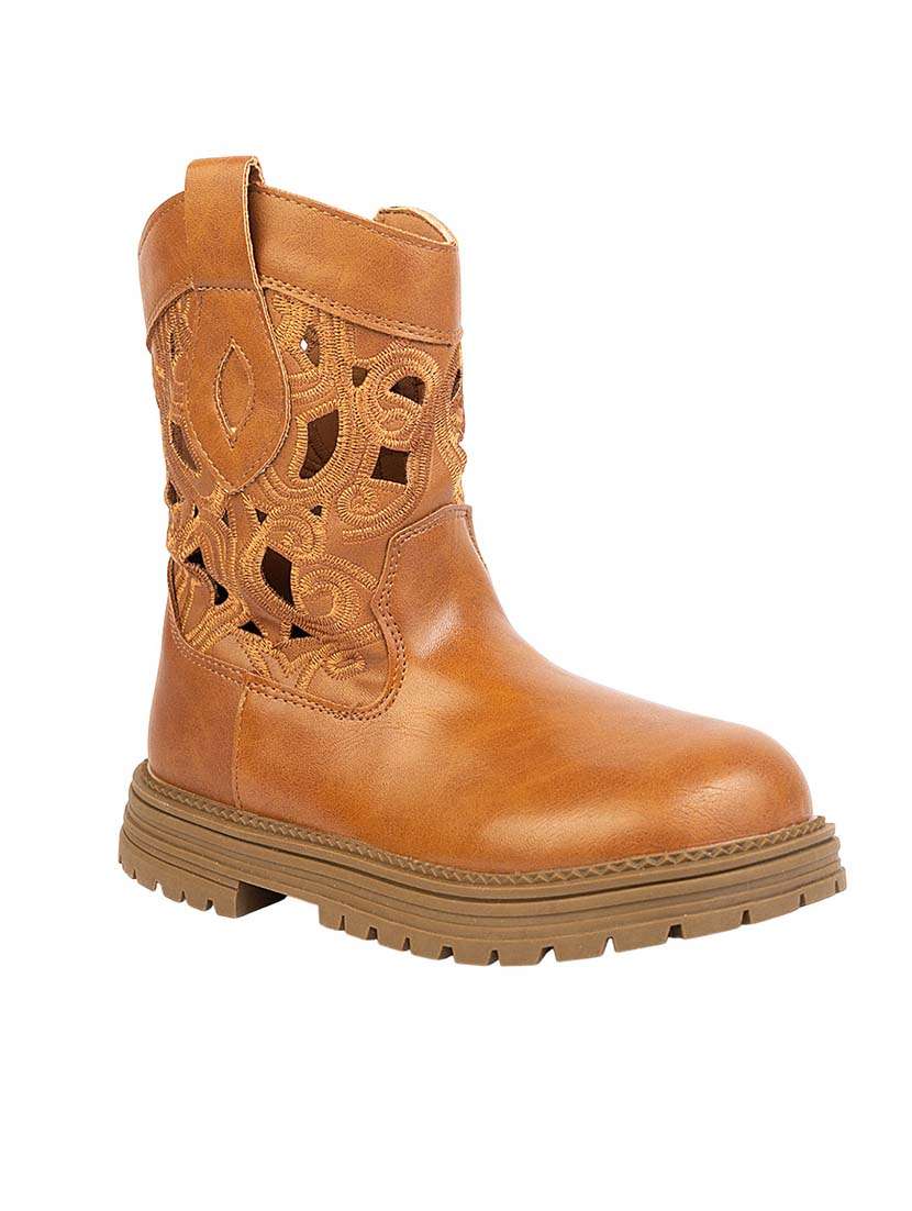 kids solid snkle length boots - 22255192 -  Standard Image - 4