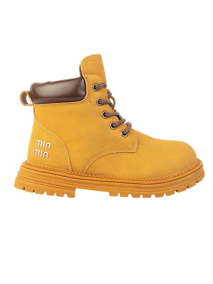 kids solid snkle length boots - 22255195 -  Standard Image - 4