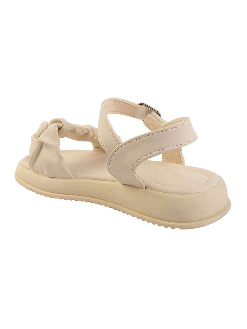 girls solid back strap flat sandal - 22255197 -  Standard Image - 4