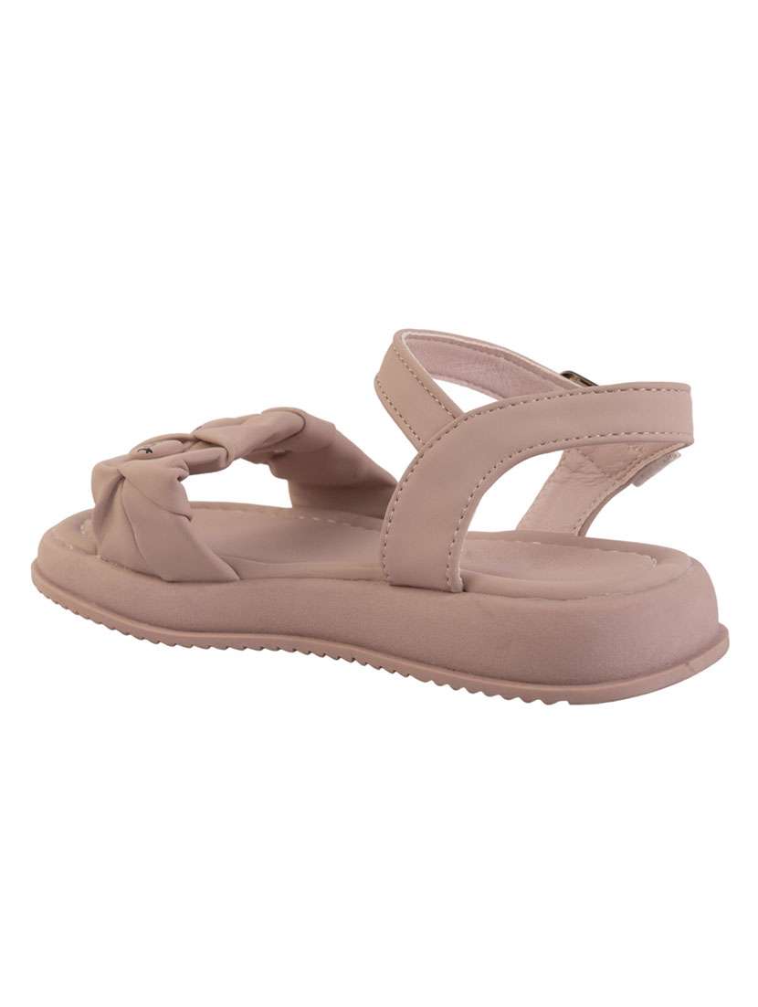 girls solid back strap flat sandal - 22255198 -  Standard Image - 4