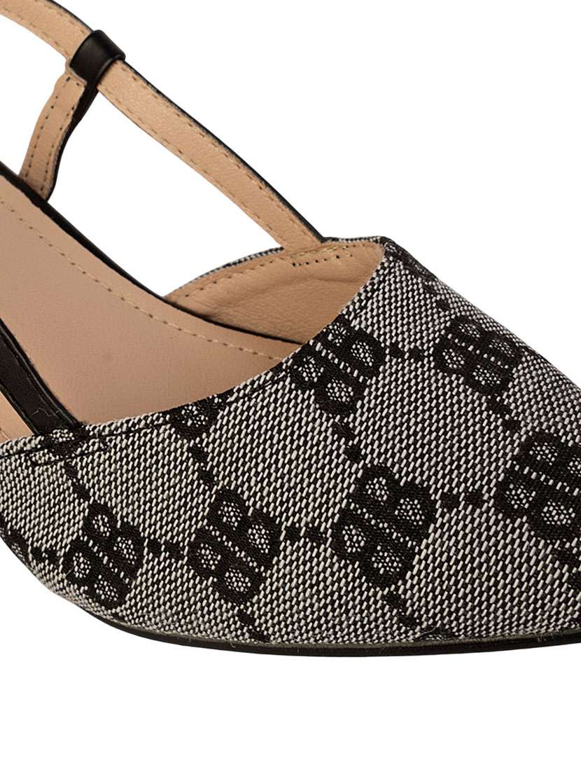 girls printed back strap heel - 22255200 -  Standard Image - 6